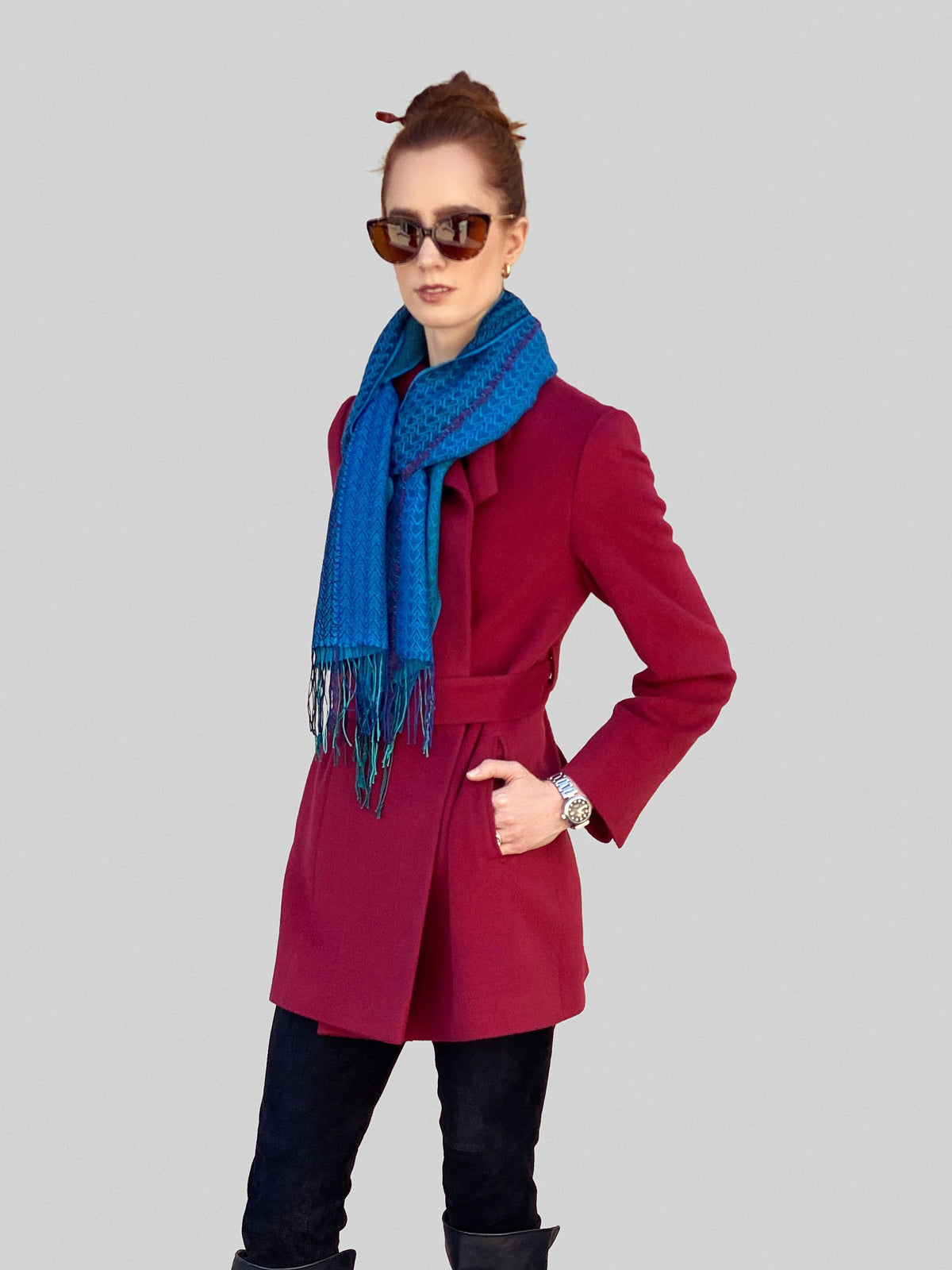 Baby Alpaca Silk Scarf - Qinti - The Peruvian Shop