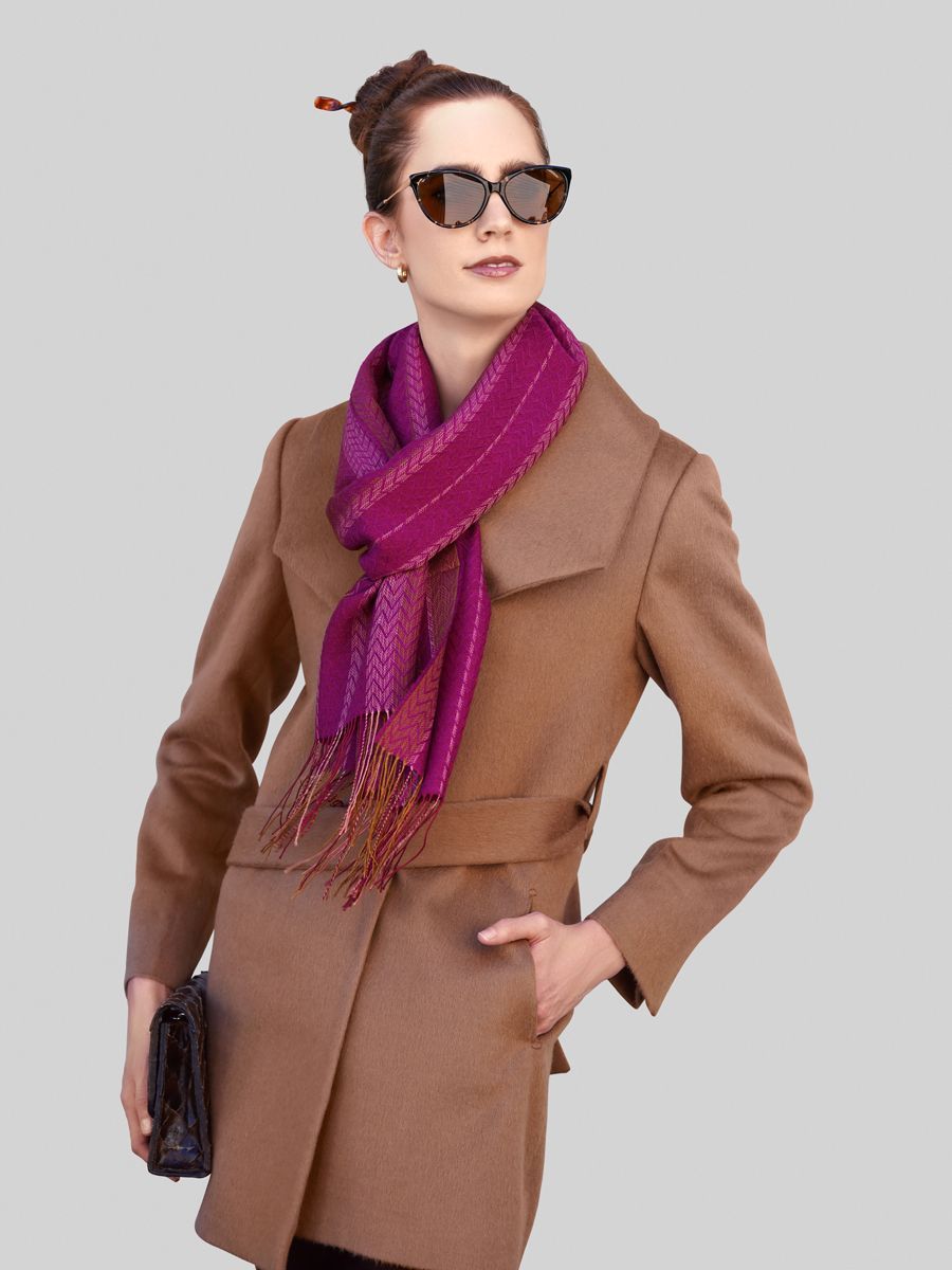 Baby Alpaca Silk Scarf - Qinti - The Peruvian Shop