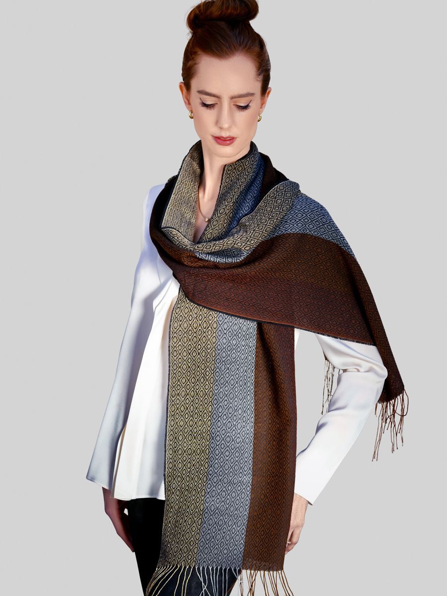 Baby Alpaca Silk Scarf - Qinti - The Peruvian Shop