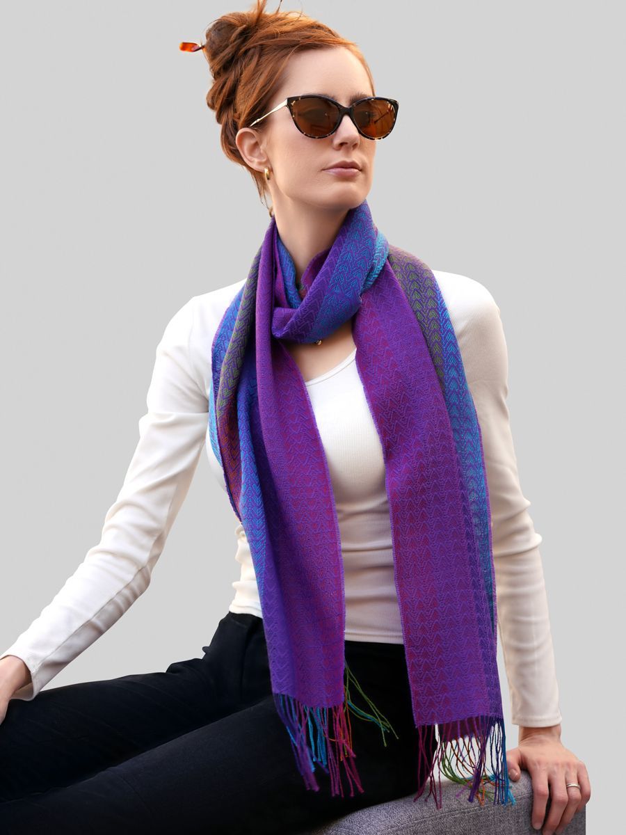 Baby Alpaca Silk Scarf - Qinti - The Peruvian Shop