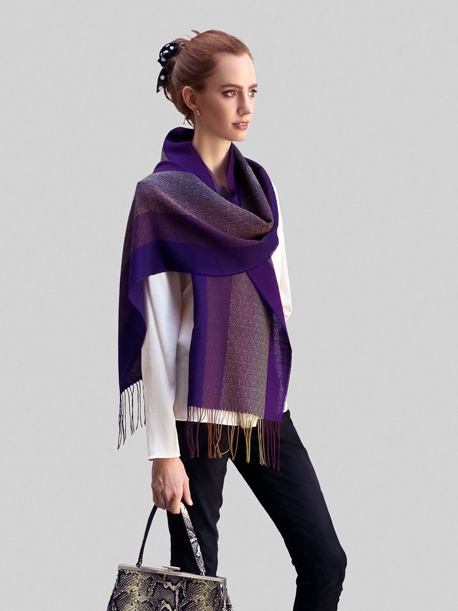 Baby Alpaca Silk Scarf - Qinti - The Peruvian Shop