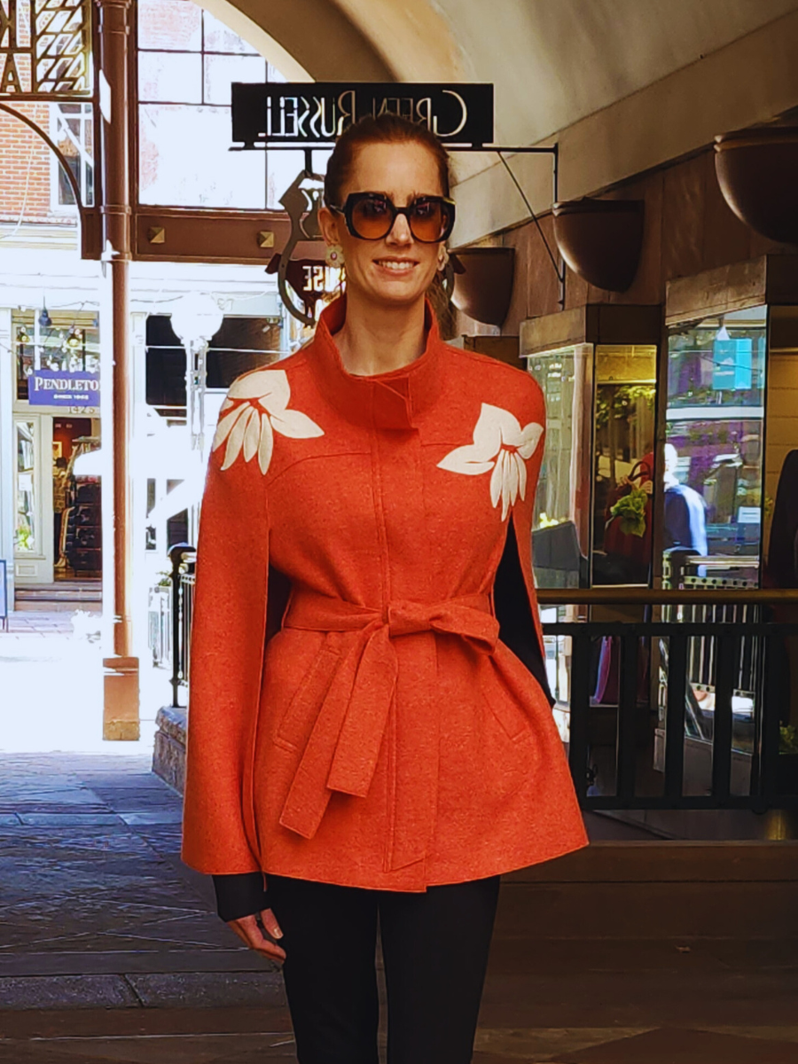 Flor baby alpaca blend cape - QINTI The Peruvian Shop