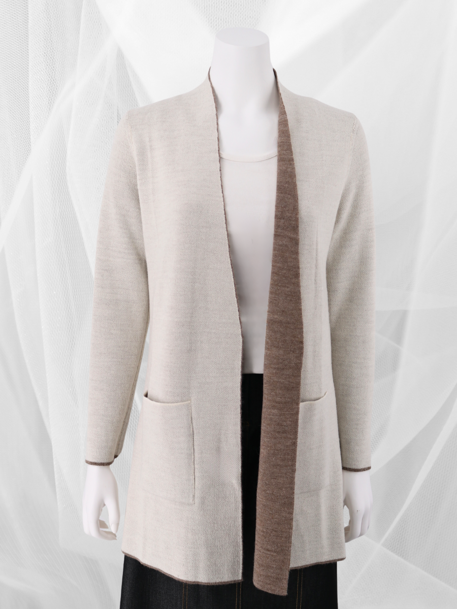 Baby Alpaca Reversible cardigan - QINTI The Peruvian Shop