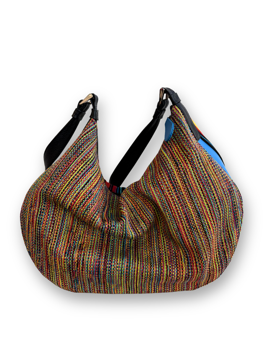 Handwoven KUSKAYA Media Luna Handbag - QIntiPeru.com
