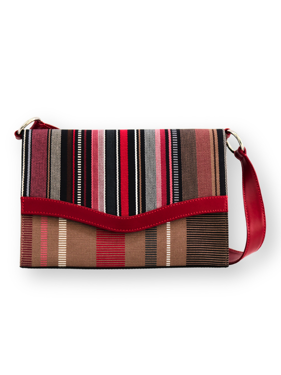 Handwoven KUSKAYA Handbag Black Taupe - QintiPeru.com