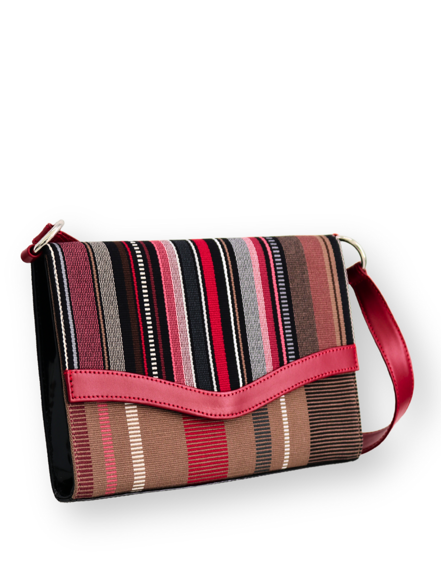 Handwoven KUSKAYA Handbag Black Taupe - QintiPeru.com