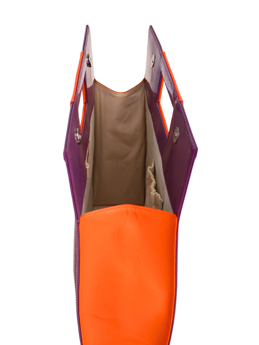 Handwoven Trapecio Handbag with Leather Trim - QINTI The Peruvian Shop