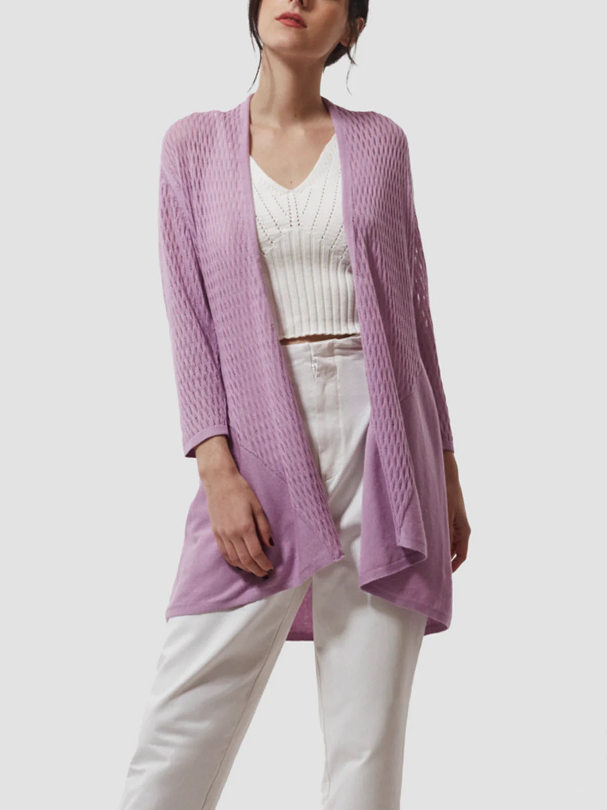 Organic Pima Cotton WAVES Cardigan