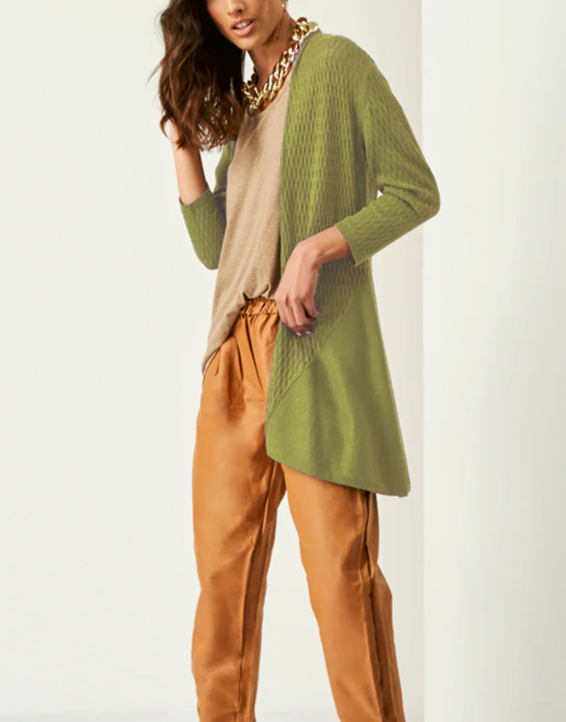 Organic Pima Cotton WAVES Cardigan