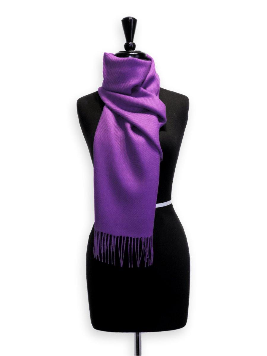100% Baby Alpaca Scarf - Amethyst Purple - Qinti - The Peruvian Shop