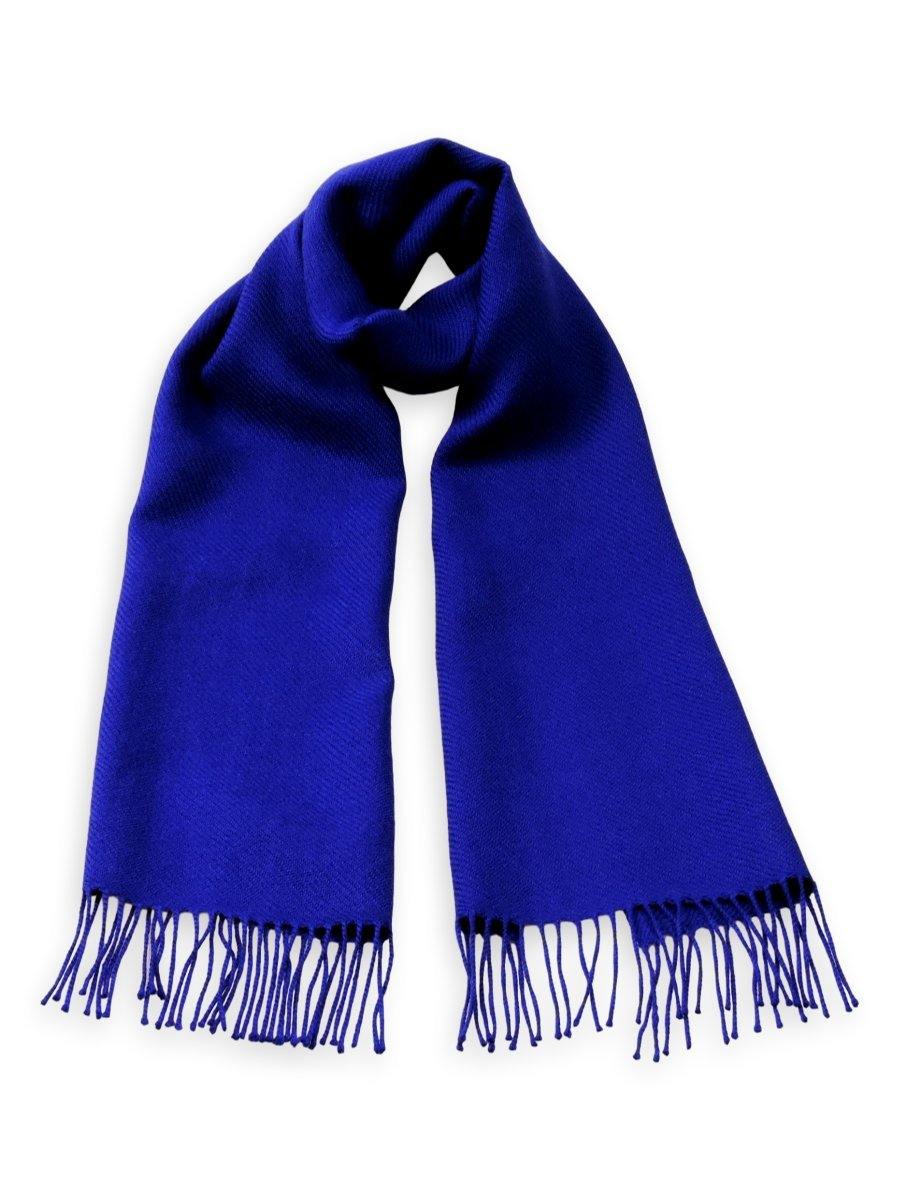 100% Baby Alpaca Scarf - Brights Royal Blue - Qinti - The Peruvian Shop