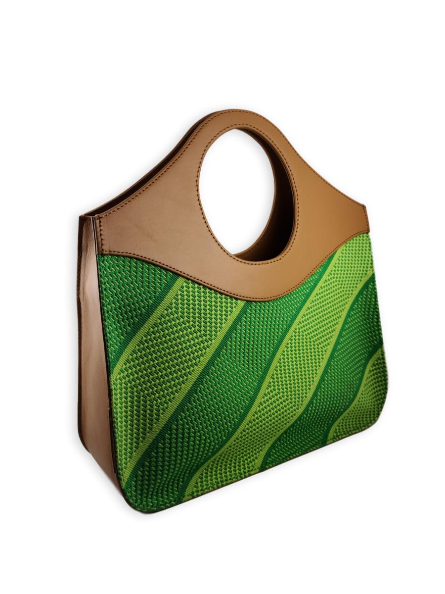 O-Handle Handbag - Leafy Greens - Qinti - The Peruvian Shop