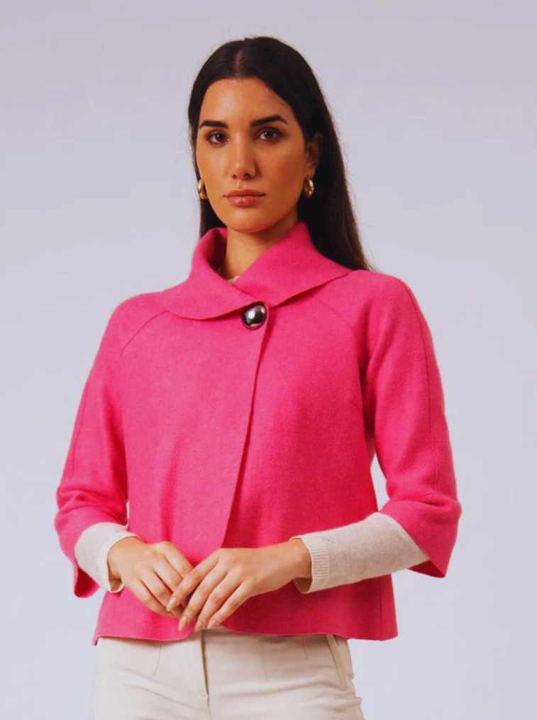 Audrey Jacket in Pink - Qinti - The Peruvian Shop