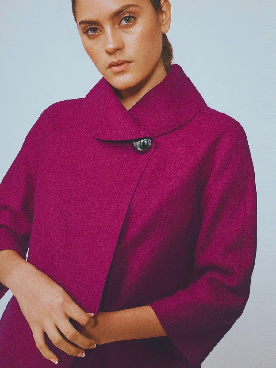 Audrey Jacket in Magenta - Qinti - The Peruvian Shop
