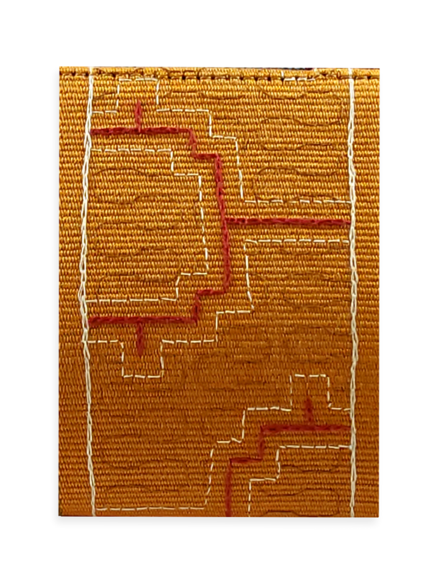 Shipibo embroidered A-Chica handbag hand-woven at QintiPeru.com