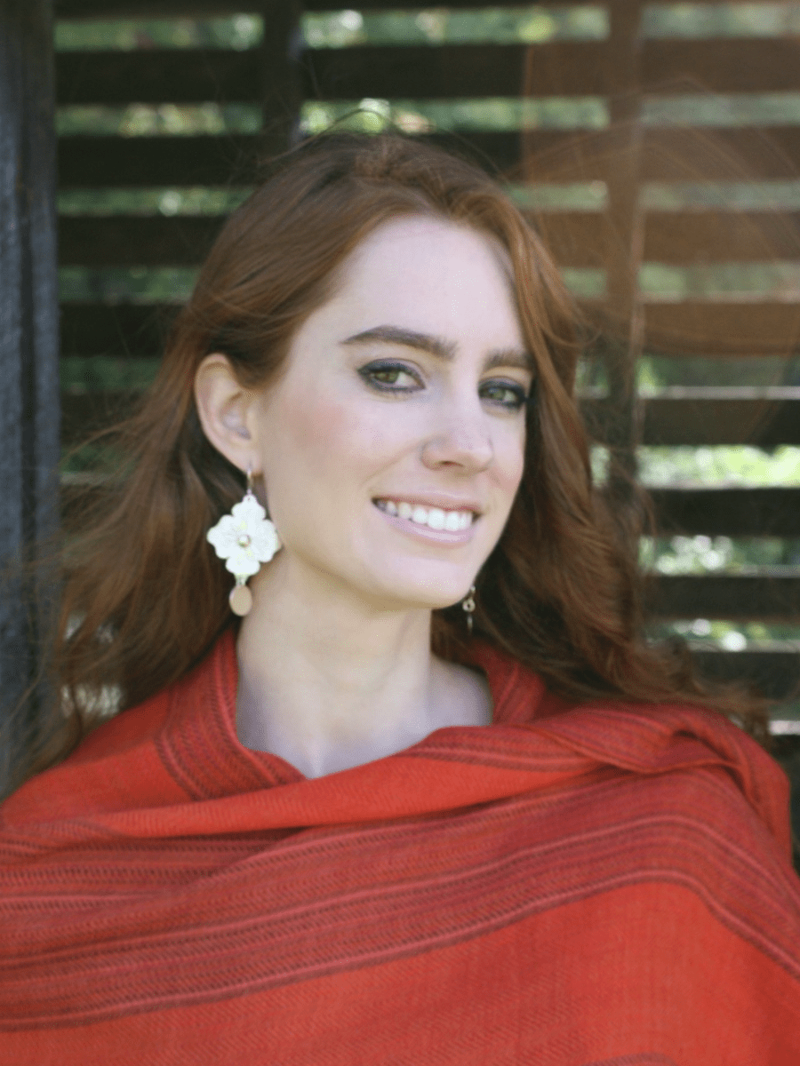 Large Flower Sterling Silver Earrings - Qinti - The Peruvian Shop