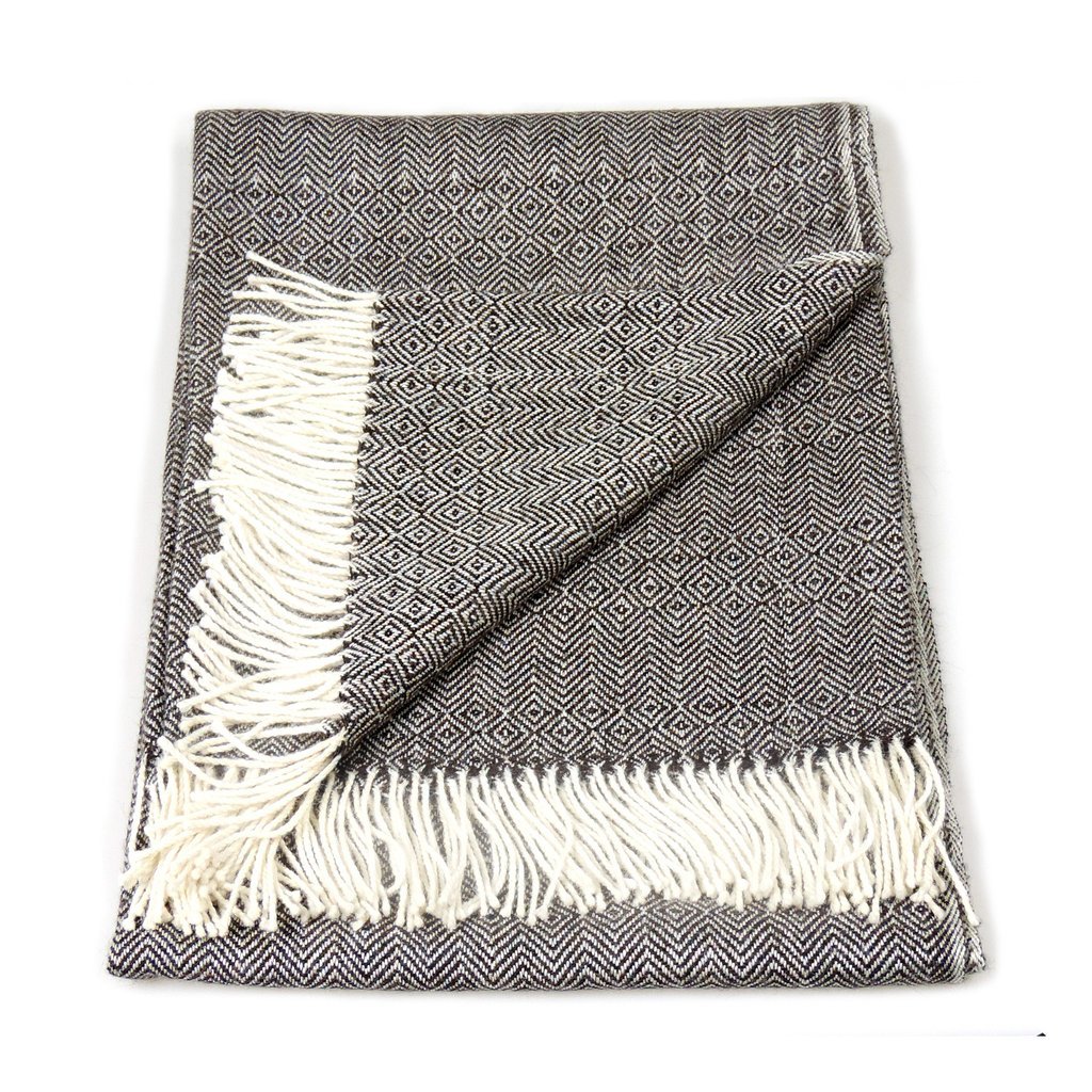 100% Baby Alpaca Throw Blanket - Natural Colors - Qinti - The Peruvian Shop