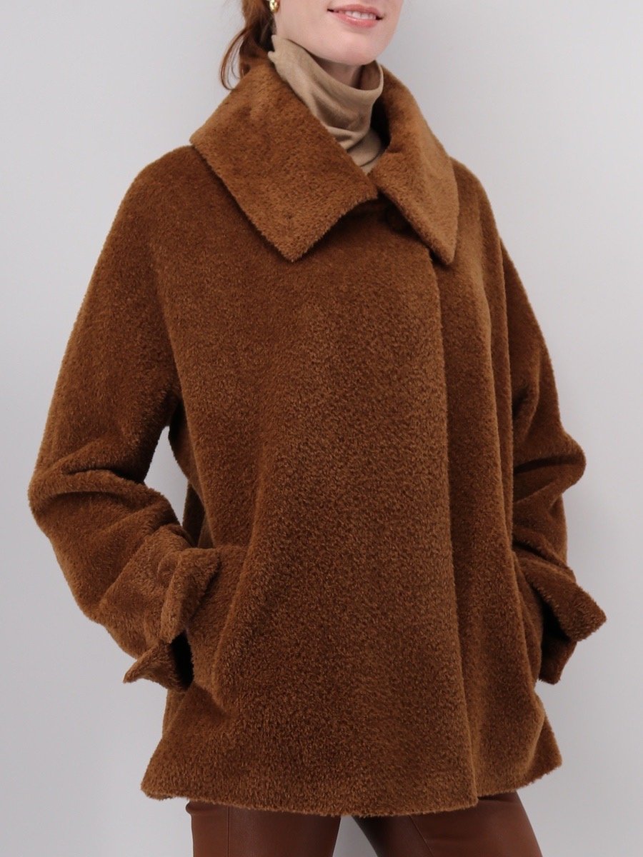 Women's Short Coat in Alpaca Wool Blend - Qinti - The Peruvian Shop
