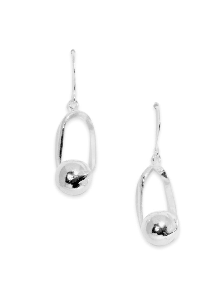 Ball Drop Sterling Silver Earrings - Qinti - The Peruvian Shop