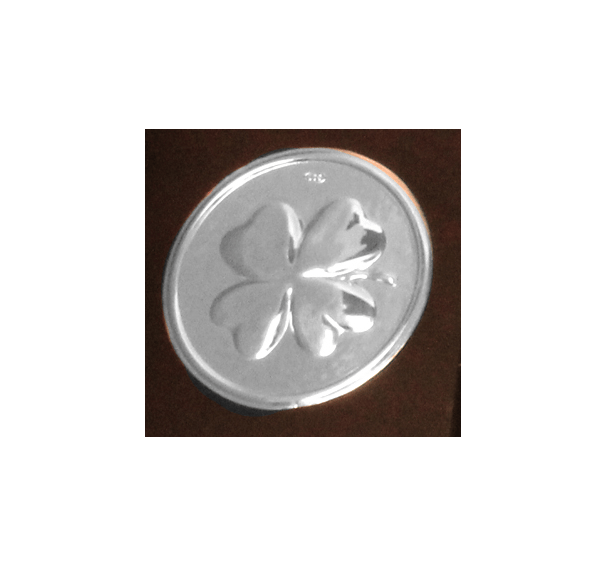 Serving Tray  with Sterling Silver Clover Accent - Qinti - The Peruvian Shop