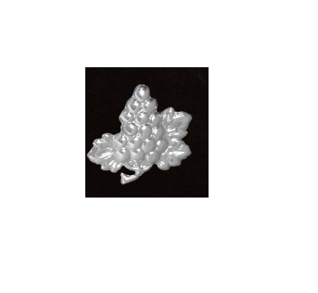 Large Serving Tray with Sterling Silver Grapes Accent - Qinti - The Peruvian Shop