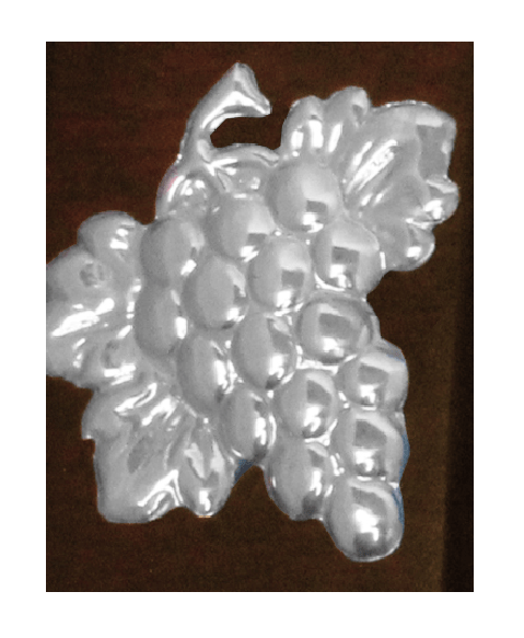 Serving Tray with Sterling Silver Grapes Accent - Qinti - The Peruvian Shop