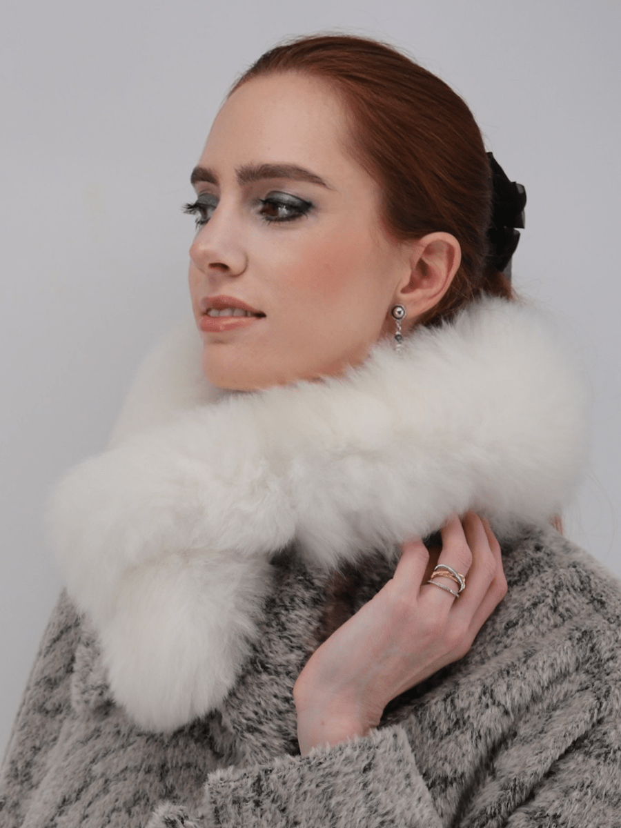 Women's Alpaca Fur Pull-Through Loop - Qinti - The Peruvian Shop