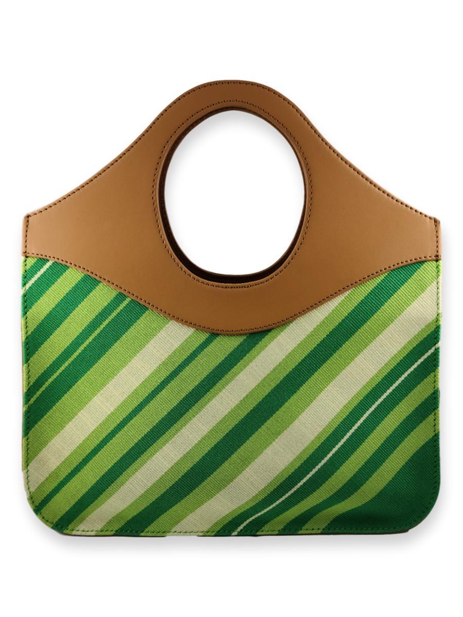 O-Handle Handbag - Vivid Greens - Qinti - The Peruvian Shop