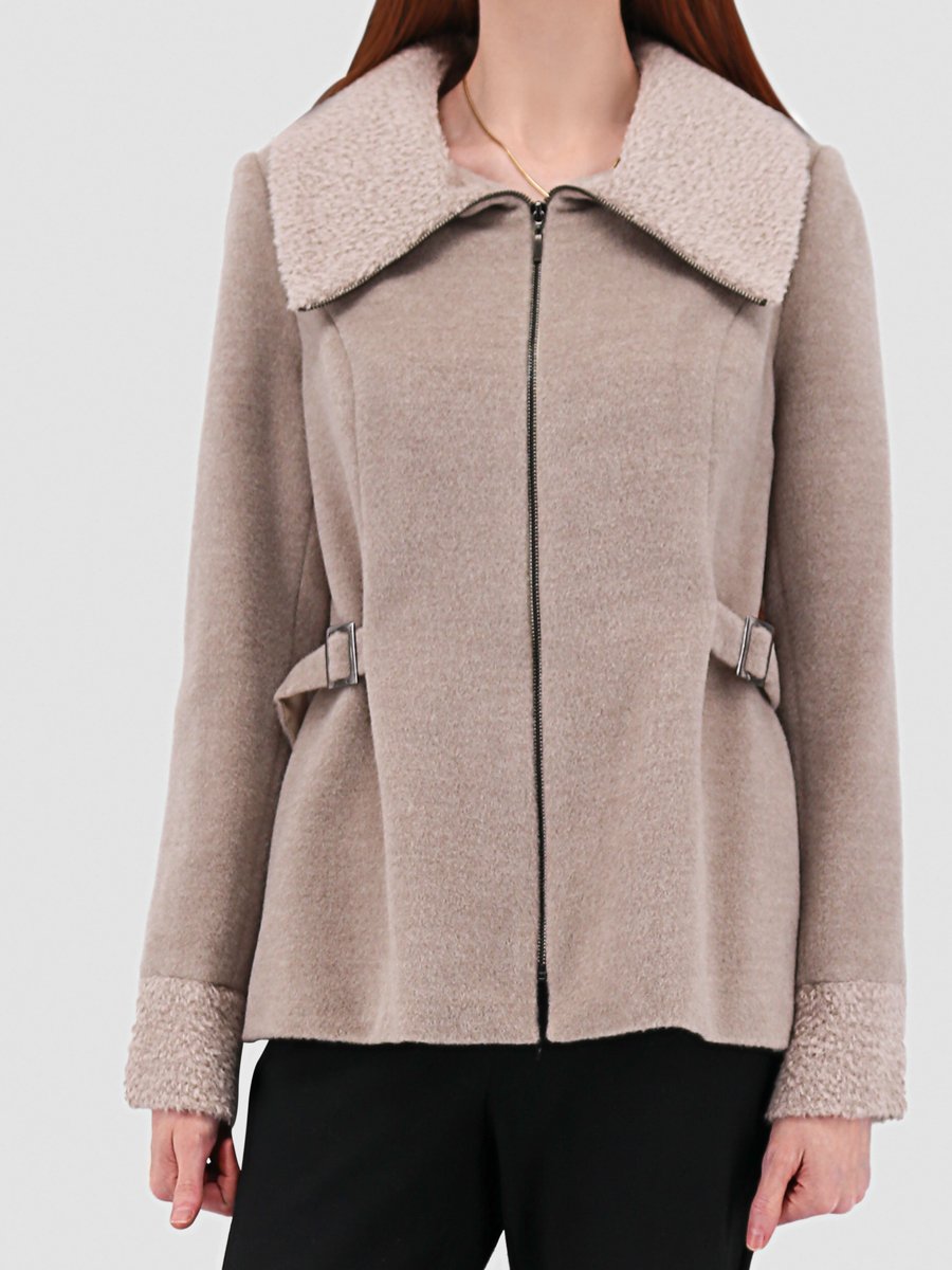 Baby Alpaca Aviator Jacket - The Amelia Jacket - Qinti - The Peruvian Shop