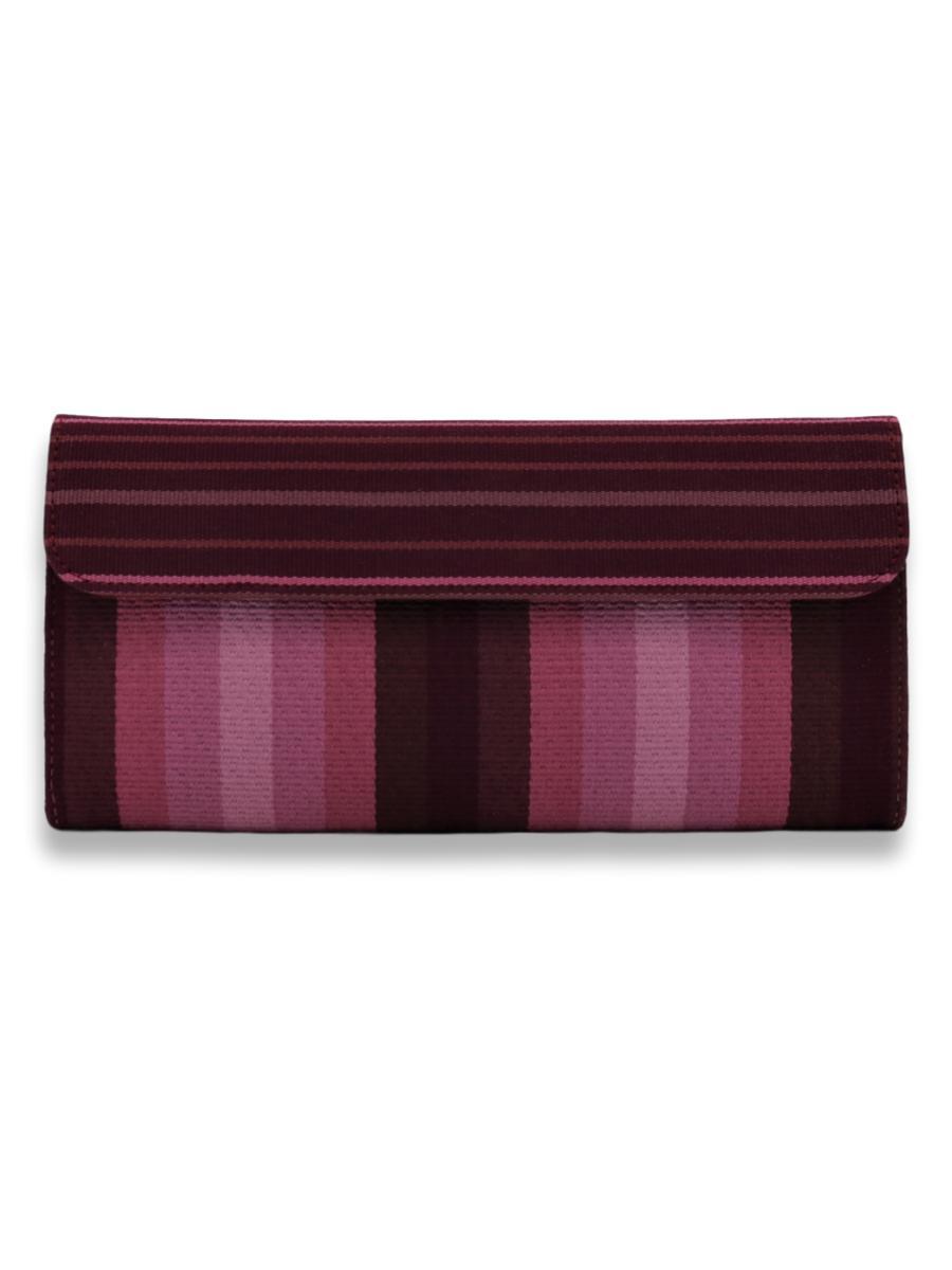 Large Clutch Bag - Purple stripes - Qinti - The Peruvian Shop