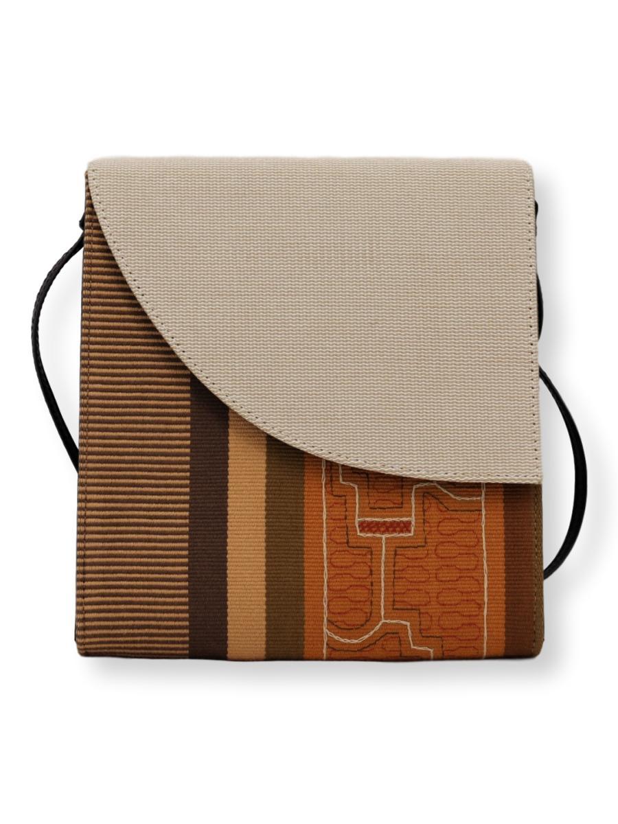 Curva Crossbody Handbag - Shipibo Textile Collection - Qinti - The Peruvian Shop
