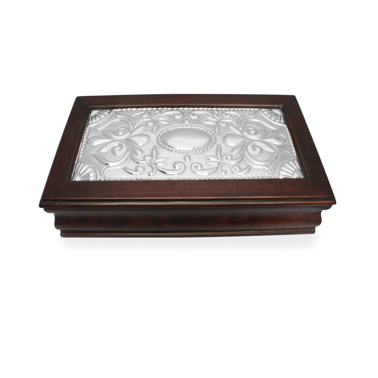 Jewelry Box with Sterling Silver Decor - Qinti - The Peruvian Shop