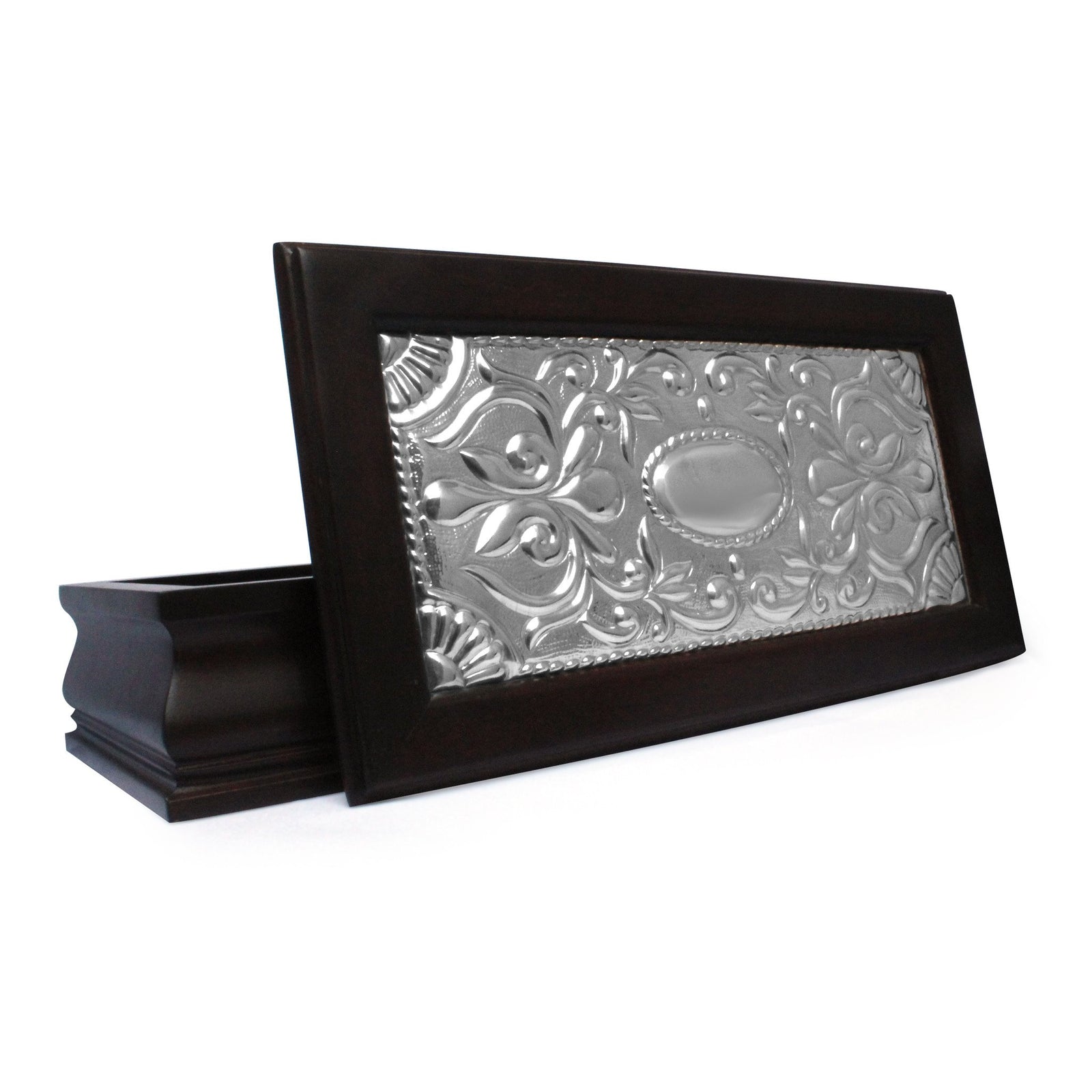 Keepsake Box – Sterling Silver Decor – Large - Qinti - The Peruvian Shop