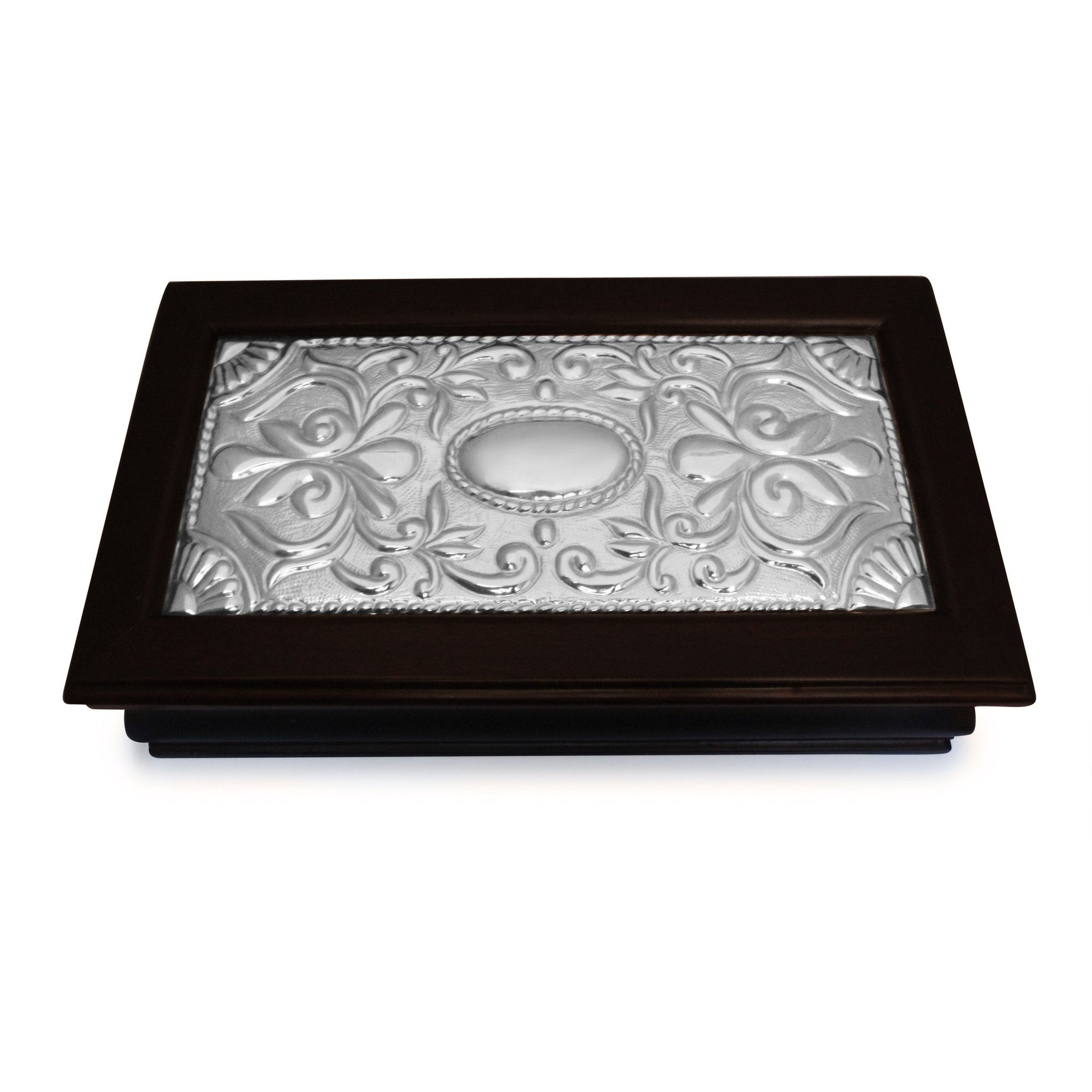 Keepsake Box – Sterling Silver Decor – Large - Qinti - The Peruvian Shop
