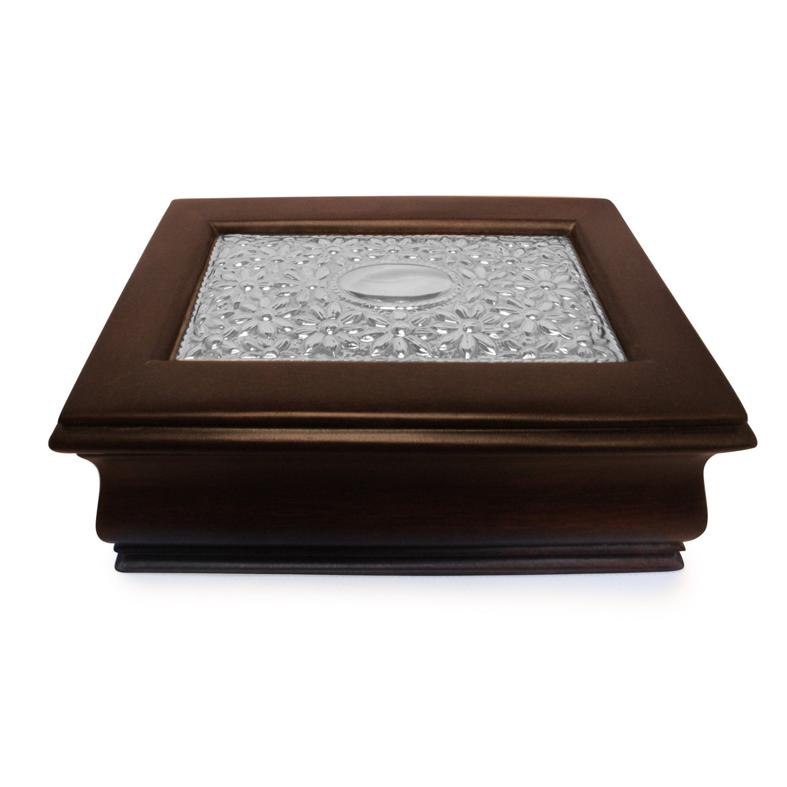 Keepsake Box with Sterling Silver Daisies Décor - Qinti - The Peruvian Shop