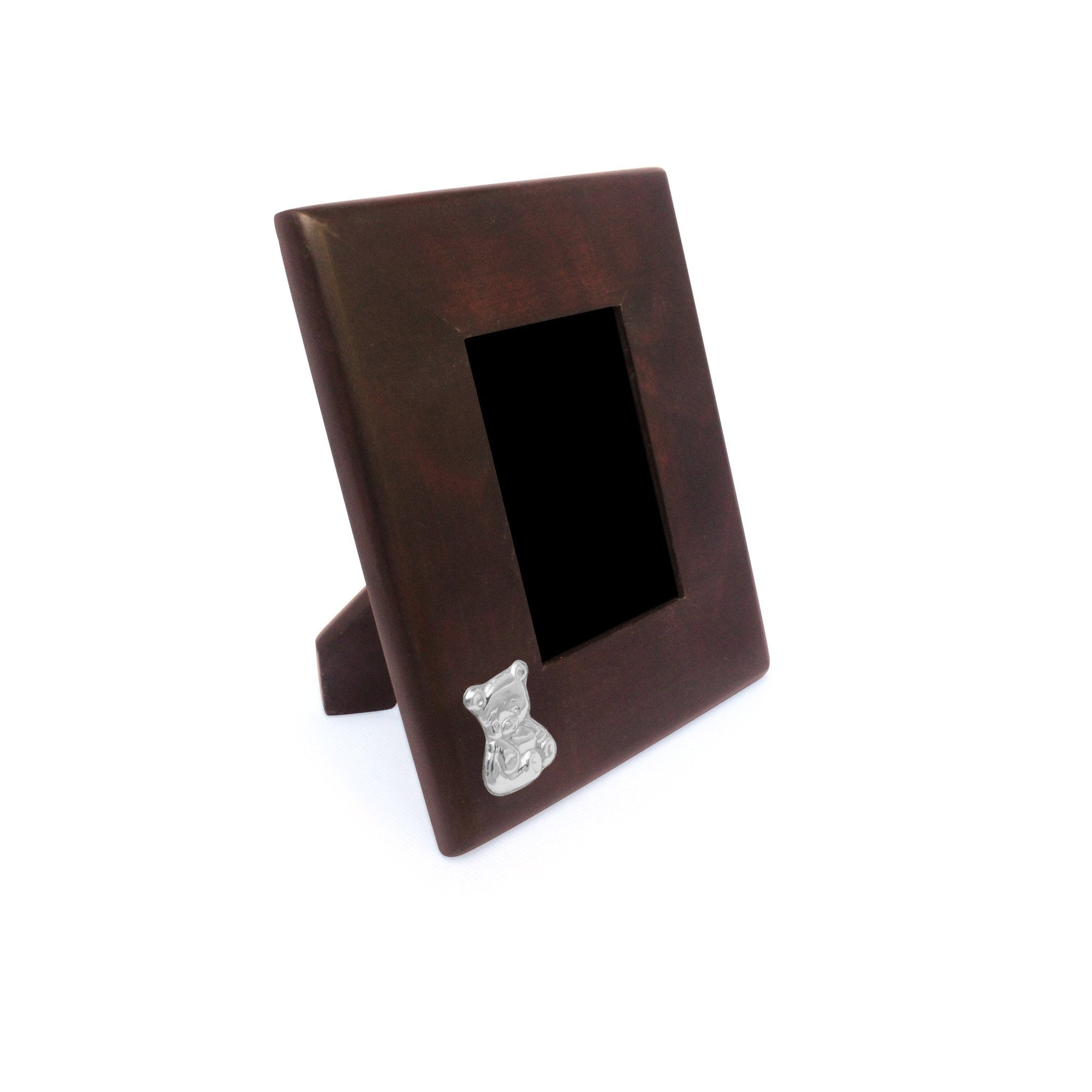 LITTLE BEAR Mahogany Frame with Sterling Silver Accent - Qinti - The Peruvian Shop