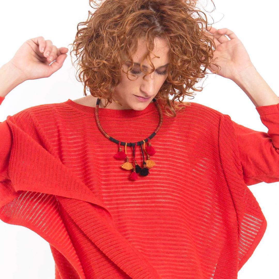 Pima Cotton Knit Tunic Top - Qinti - The Peruvian Shop
