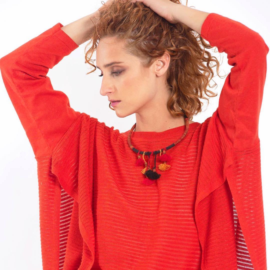 Pima Cotton Knit Tunic Top - Qinti - The Peruvian Shop