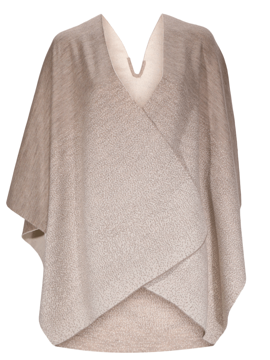 Baby Alpaca Ruana - Reversible & Degrade - Qinti - The Peruvian Shop