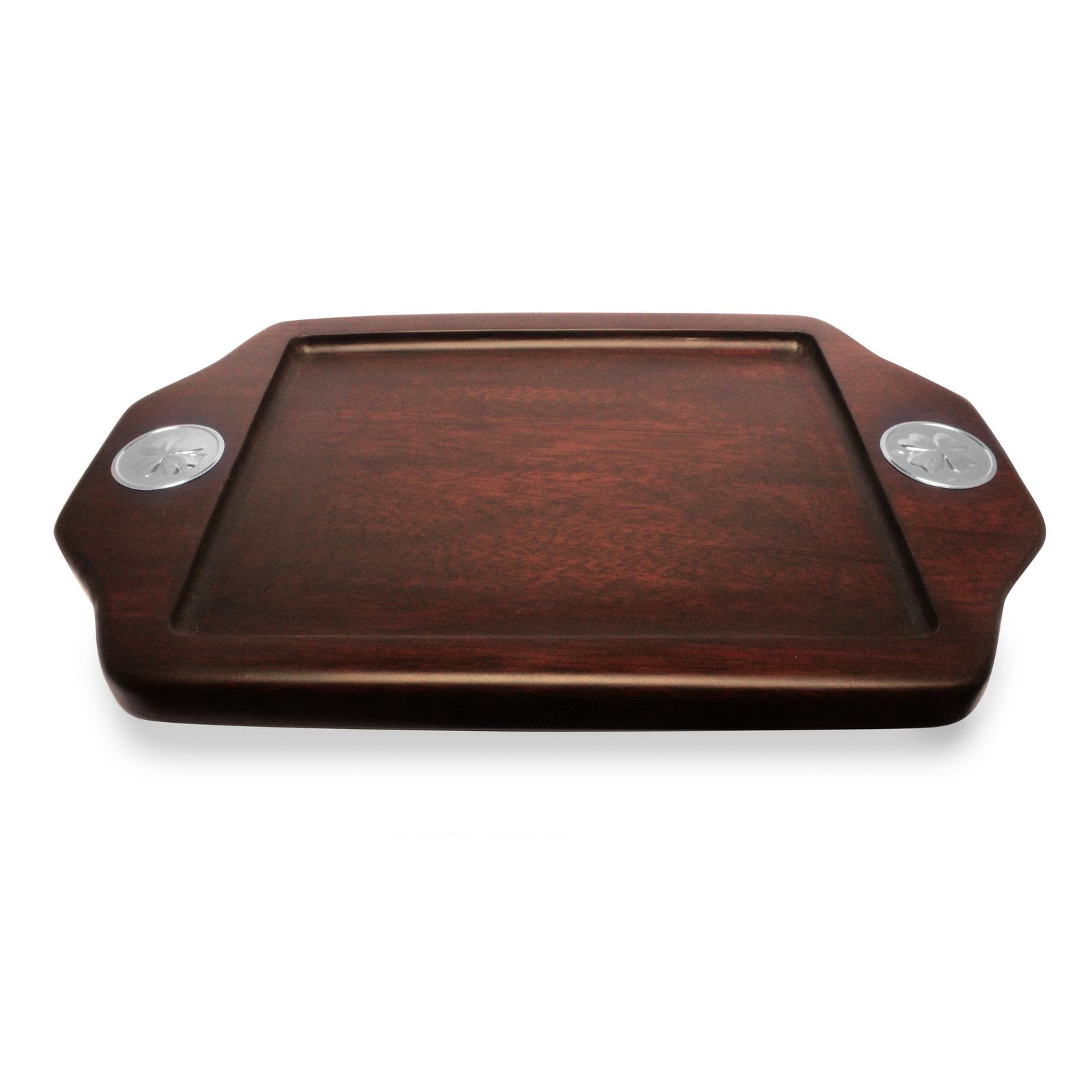 Serving Tray  with Sterling Silver Clover Accent - Qinti - The Peruvian Shop