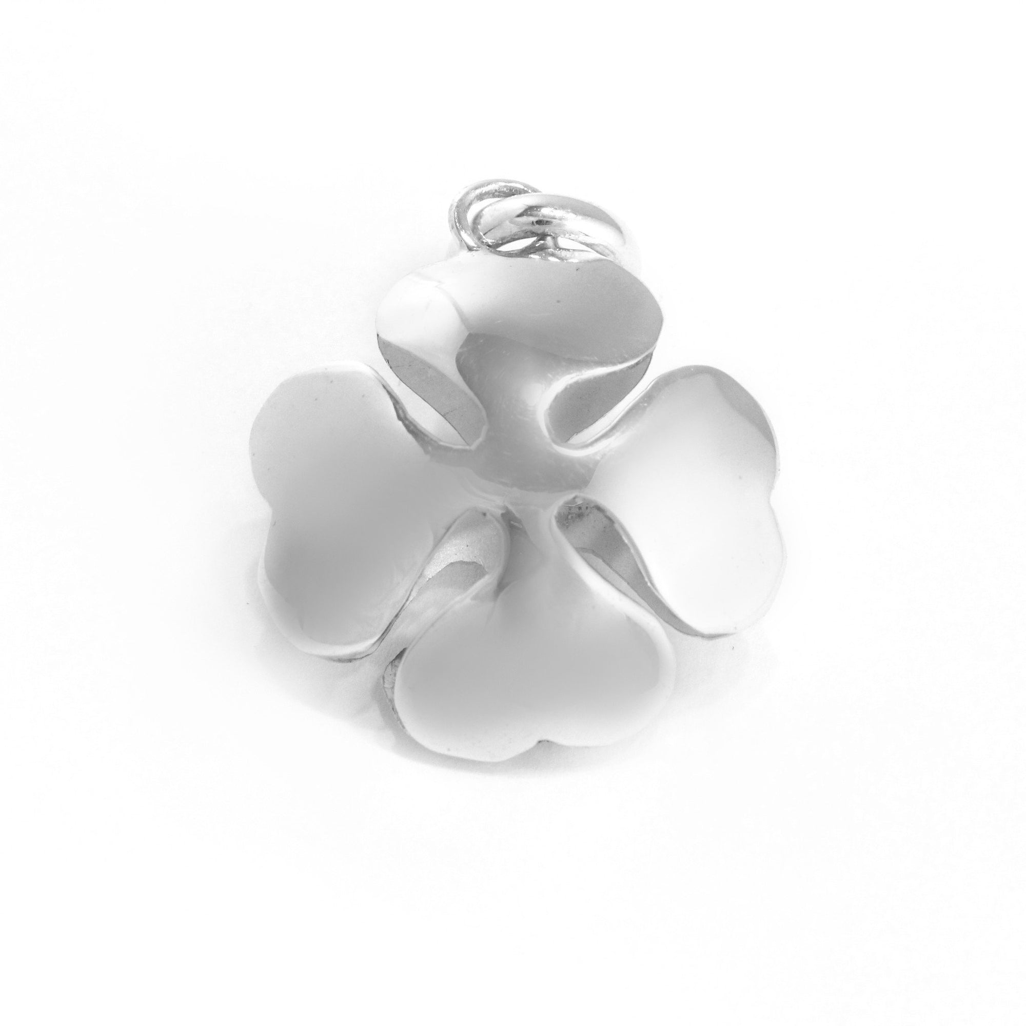 Sterling Silver Four-Leaf Clover Pendant - Qinti - The Peruvian Shop