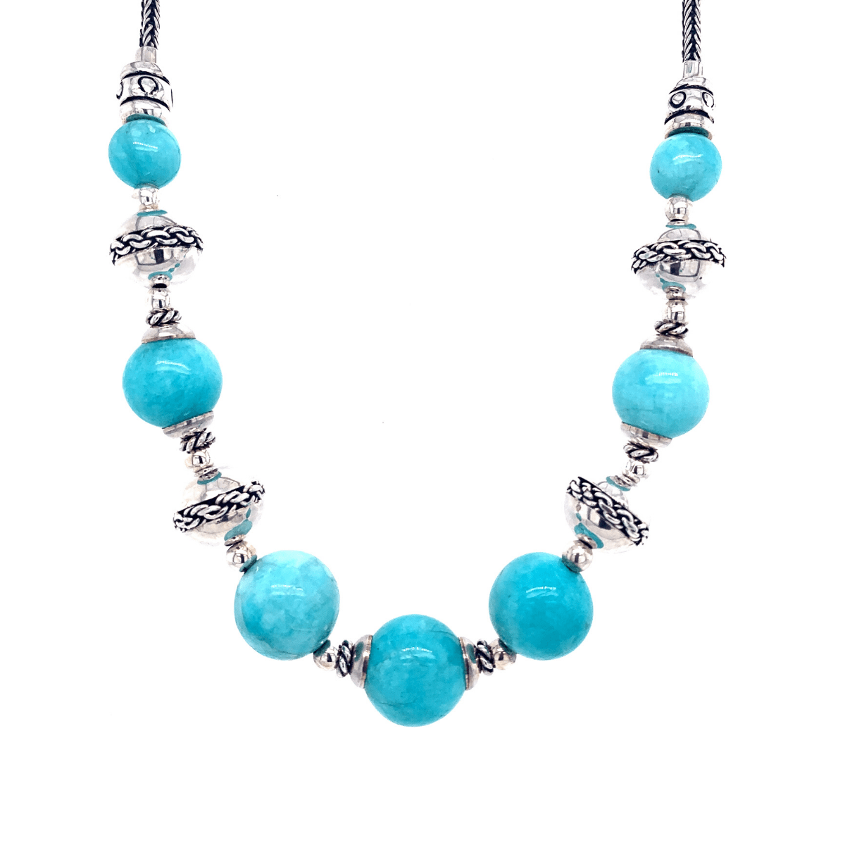 Amazonite Bead Necklace - Qinti - The Peruvian Shop