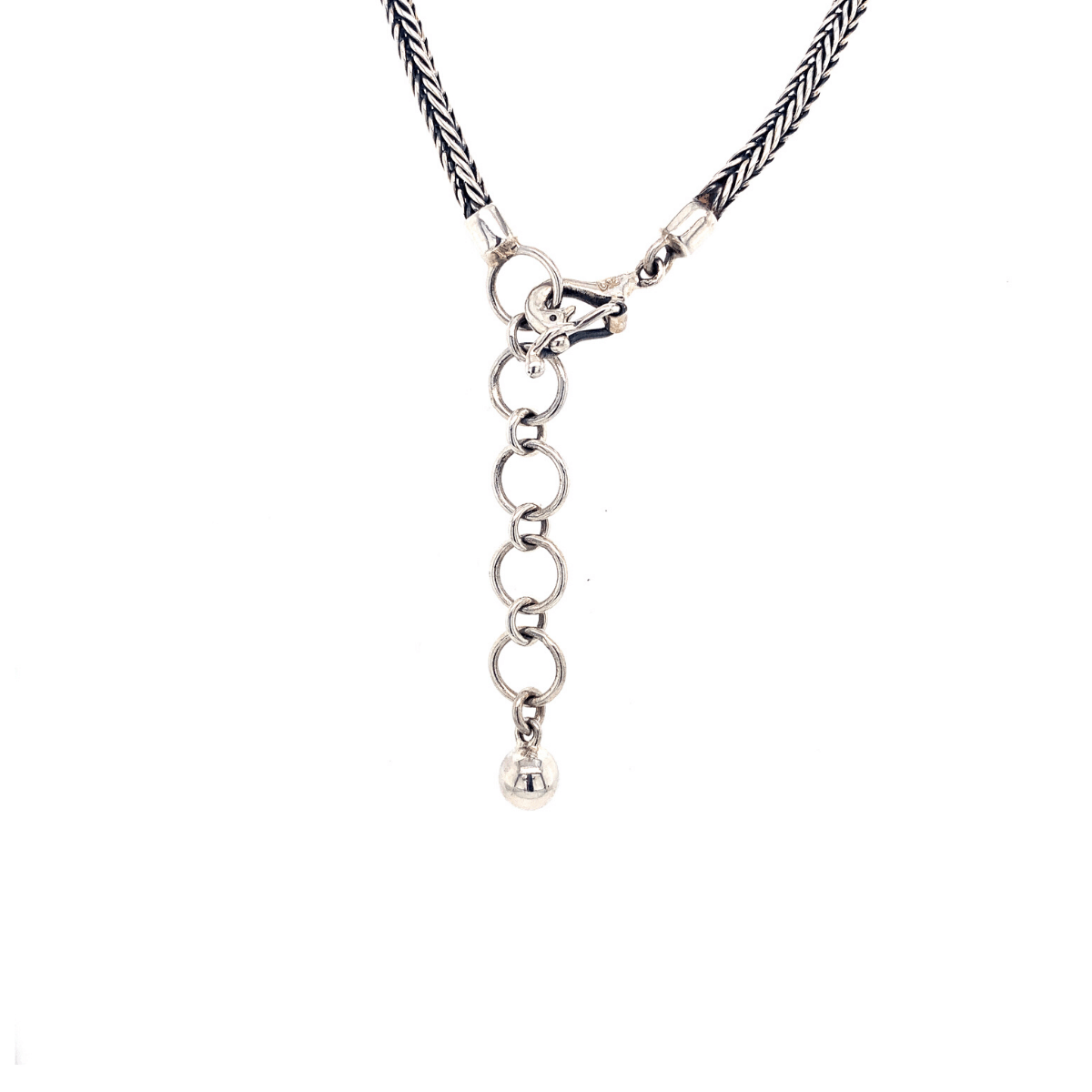 Peruvian Blue Opal Teardrops & Sterling Silver Necklace - Qinti - The Peruvian Shop