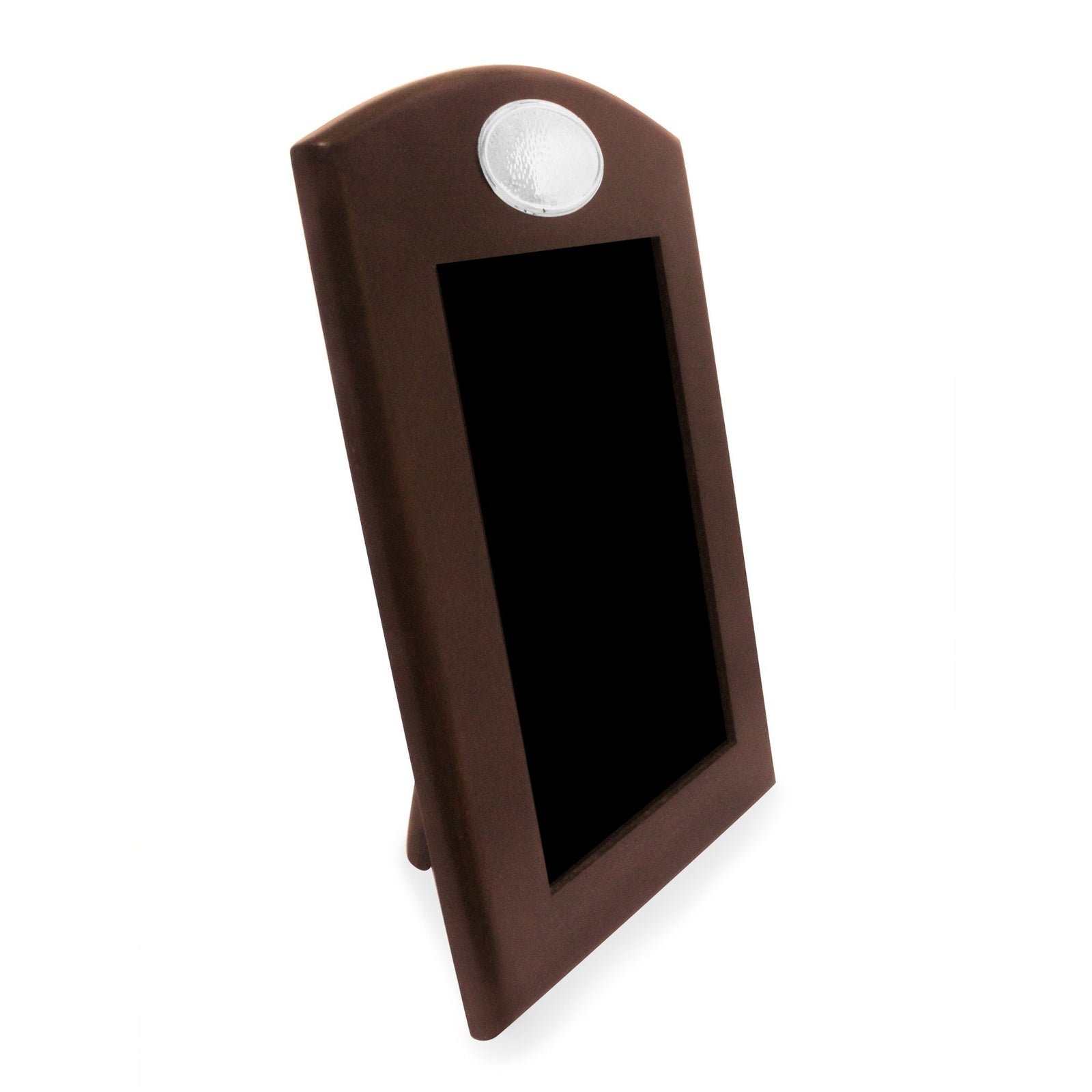 VERTICAL MOON Mahogany Frame with Sterling Silver Accent - Qinti - The Peruvian Shop