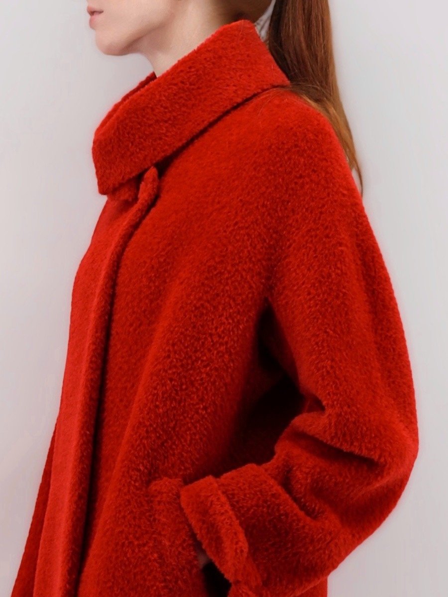 Women's Short Coat in Alpaca Wool Blend - Qinti - The Peruvian Shop