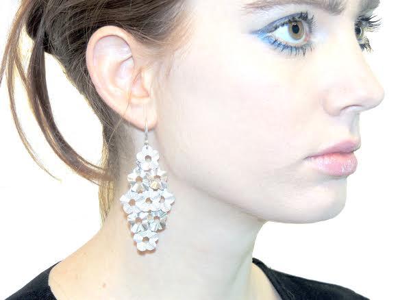 Flower Cascade Sterling Silver Earrings - Qinti - The Peruvian Shop
