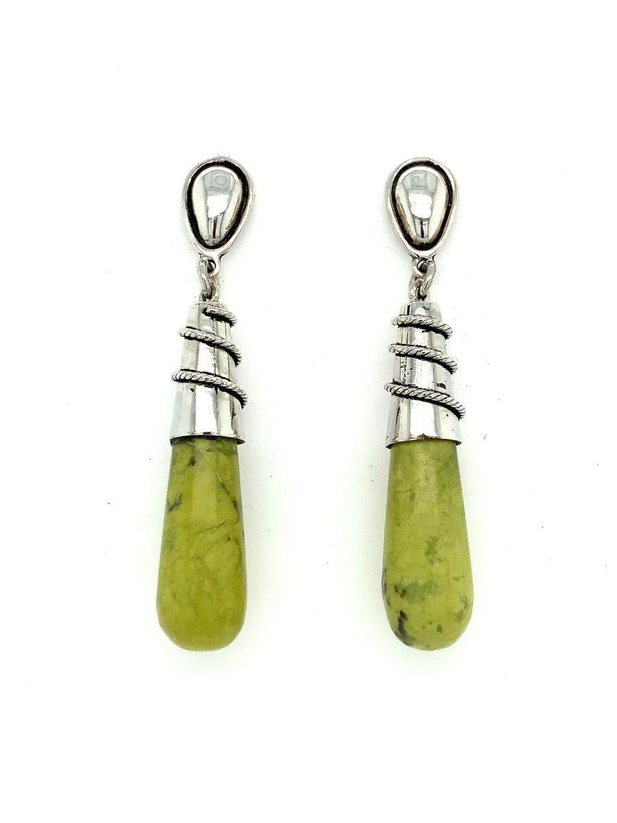 Serpentine Swirl Drop Earrings